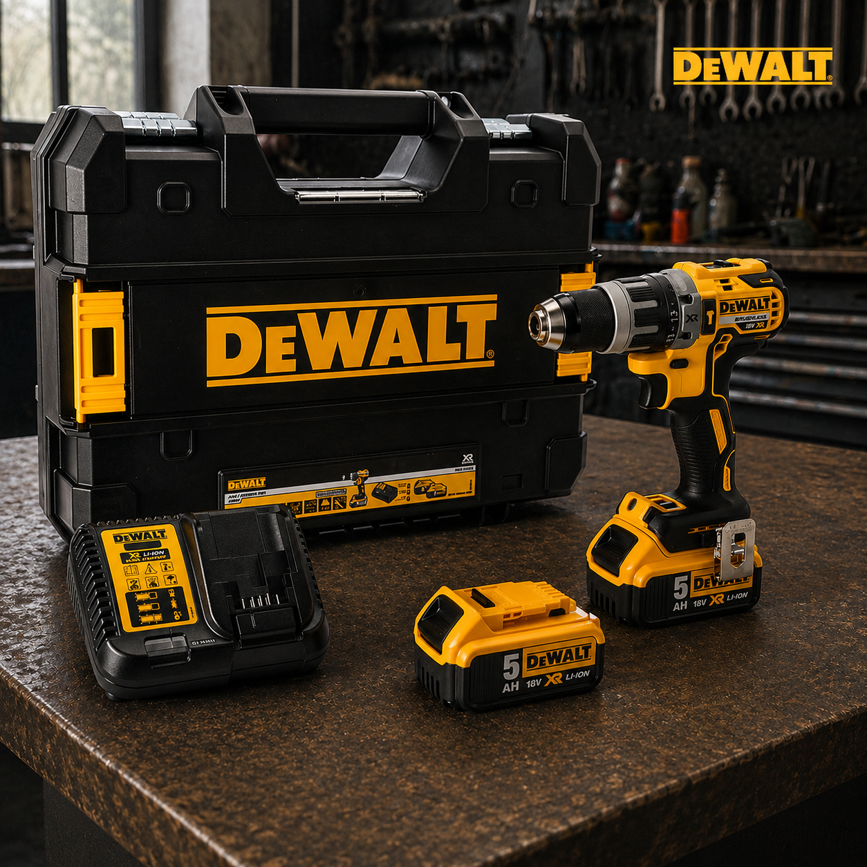 Δραπανοκατσάβιδο DeWalt - DCD996P2 Brushless X2 Μπαταρίες XR Li-ion Και Δώρο Βαλίτσα Με Εξαρτήματα