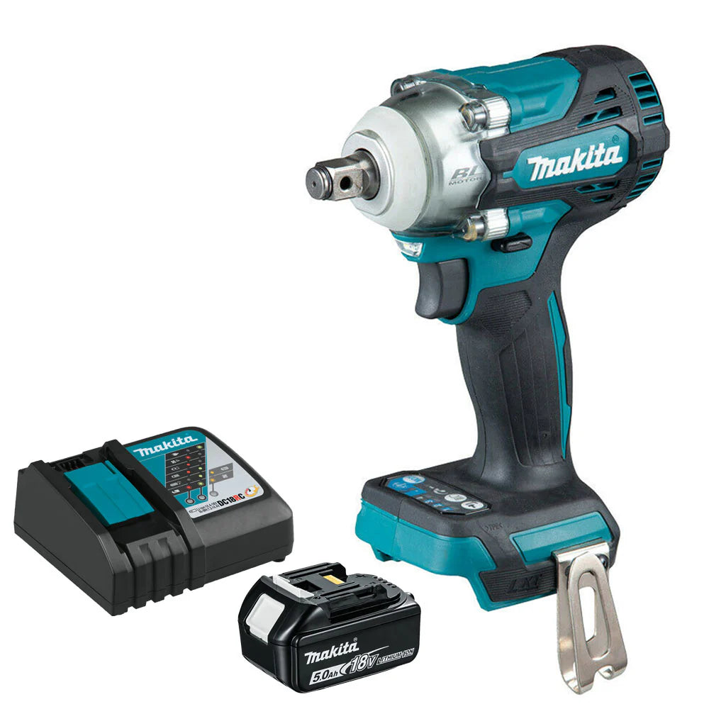 Makita Μπουλονόκλειδο Brushless - DWE285RTJ x2 Μπαταρίες 6Ah Με Υποδοχή 1/2