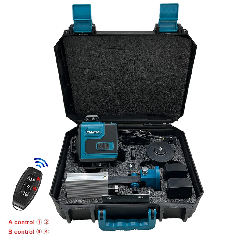 Αλφάδι Laser SK700GD - Makita 4D 16 Γραμμών x2 Μπαταρίες Και βαλίτσα Μεταφοράς