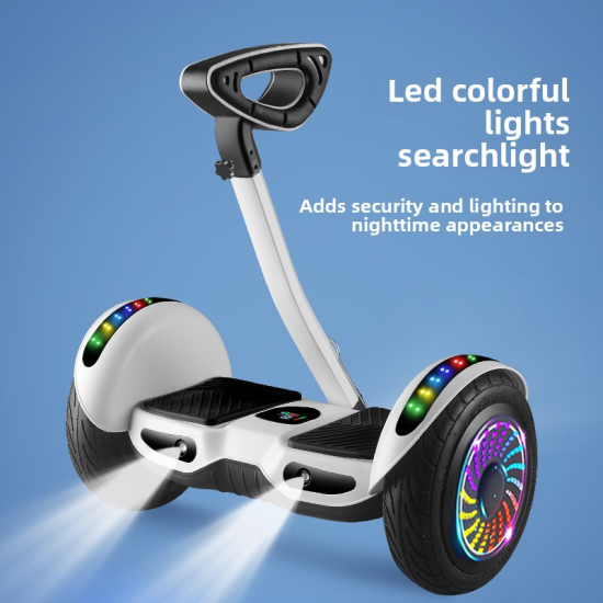 Επαγγελματικό Hoverboard 10'' με Τιμόνι και LED φωτισμό 350W Motor Αυτονομία και bluetooth