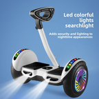 Επαγγελματικό Hoverboard 10'' με Τιμόνι και LED φωτισμό 350W Motor Αυτονομία και bluetooth