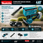 Φινιριστής Μπορντούρας 2-1 Makita -  DUM604RTX 16cm Με X2 Μπαταρίες 6.0Ah Li-Ion & Φορτιστή