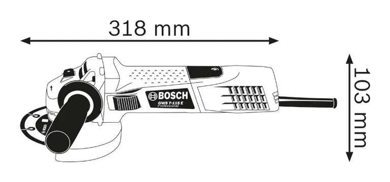 Γωνιακός Τροχός Bosch - GWS 7-115 E Professional (0601388203)