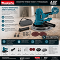 Έκκεντρο Τριβείο Makita - BO6080RXJ Τοίχου / Γυψοσανίδας Φ225 Με Σάκο Αναρρόφησης