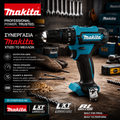 Makita Δραπανοκατσάβιδο - HP333ZR x2 Μπαταρίες Με Δώρο Κασετίνα Εργαλείων