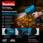 Φυσητήρας Mini - Makita Με Χ2 Μπαταρίες Li-ion Και Βαλιτσάκι Μεταφοράς