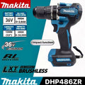 Κρουστικό Δραπανοκατσάβιδο - ΜΑΚΙΤΑ DHP486ZR x2 Μπαταρίες και Δώρο Βαλίτσα Με Εξαρτήματα