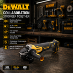 Γωνιακός Τροχός Μπαταρίας DeWalt - DCG406NJ 125mm Brushless X2 Μπαταρίες 6Ah XR